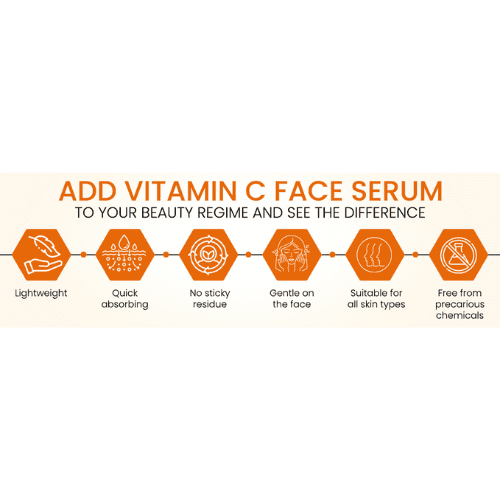 Bloom & Bliss Professional Face Serum With Vitamin C & Hyaluronic Acid | Reduce Fine Lines &