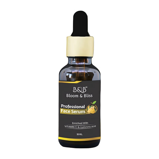 Bloom & Bliss Professional Face Serum With Vitamin C & Hyaluronic Acid | Reduce Fine Lines &